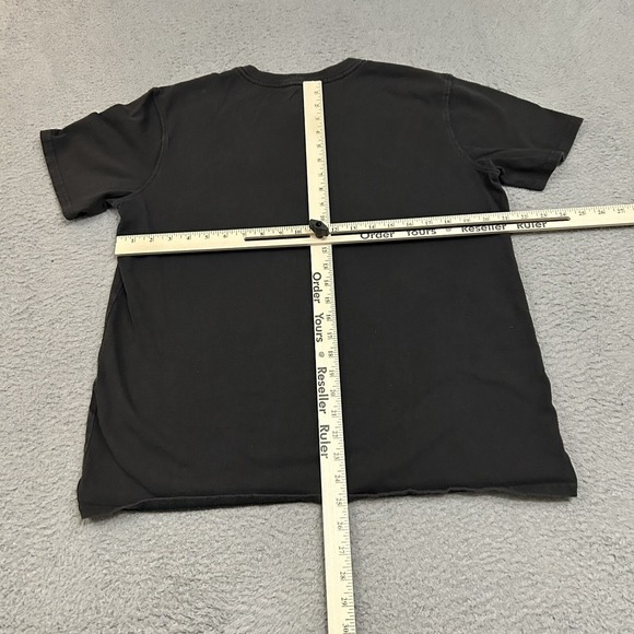 Carhartt Shirt Womens Large Black Short Sleeve Crew Neck Pocket Tee Loose Fit - Picture 2 of 10